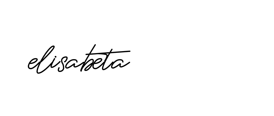 Signature of elisabeta