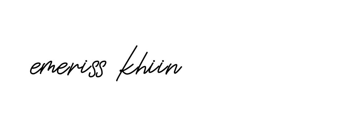 Signature of emeriss-khiin