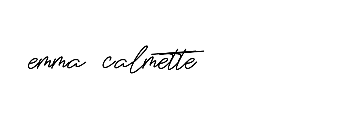 Signature of emma-calmette