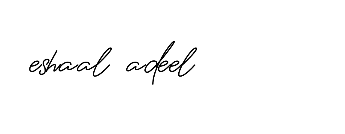 Signature of eshaal-adeel