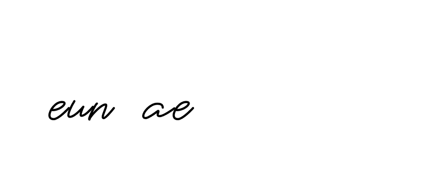 Signature of eun-ae