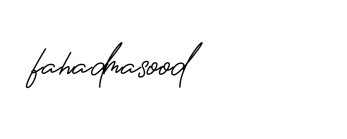 Signature of fahadmasood