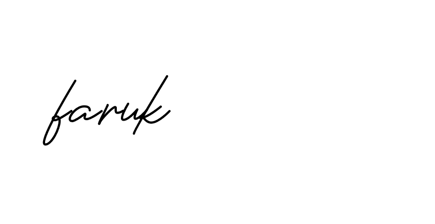 Signature of faruk