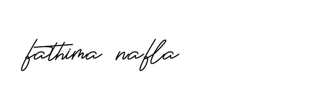 Signature of fathima-nafla-