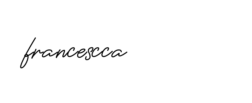 Signature of francescca