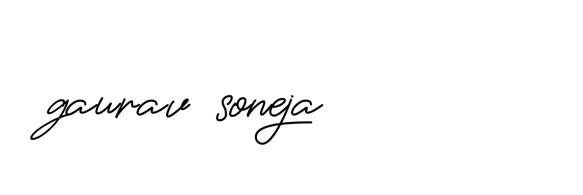 Signature of gaurav-soneja