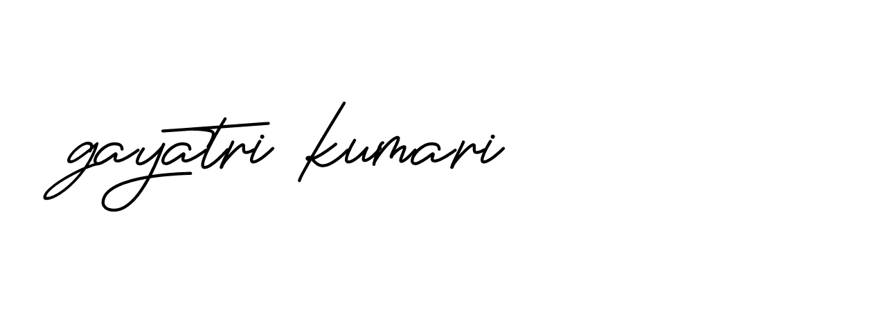 Signature of gayatri-kumari