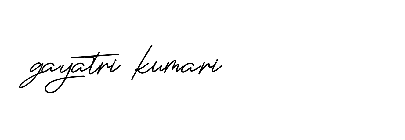 Signature of gayatri-kumari-