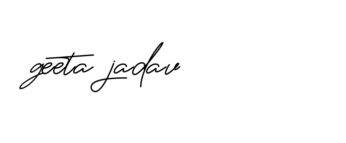 Signature of geeta-jadav