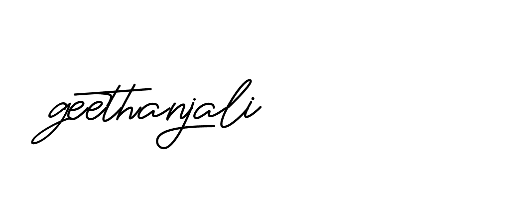 Signature of geethanjali