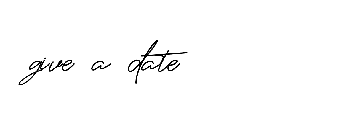 Signature of give-a-date