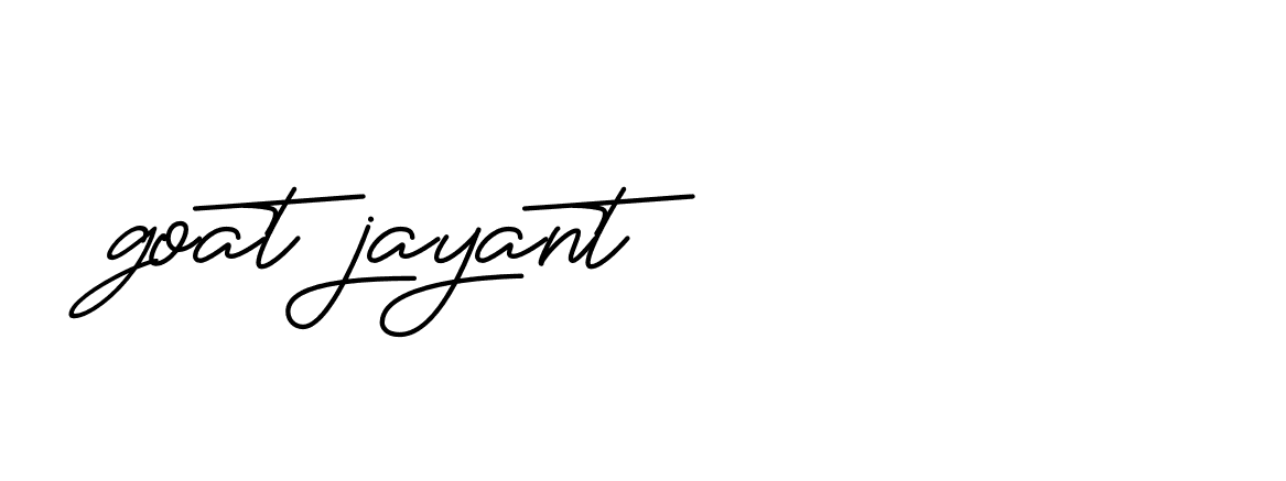 Signature of goat-jayant-