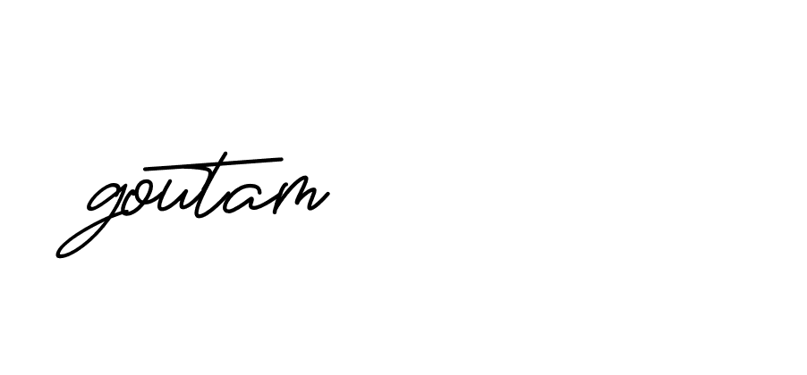 Signature of goutam