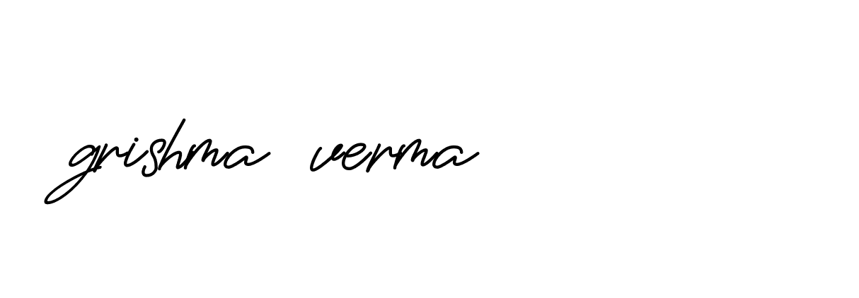 Signature of grishma-verma