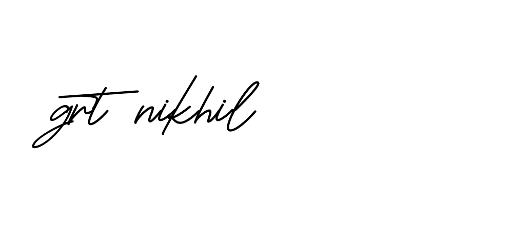 Signature of grt-nikhil