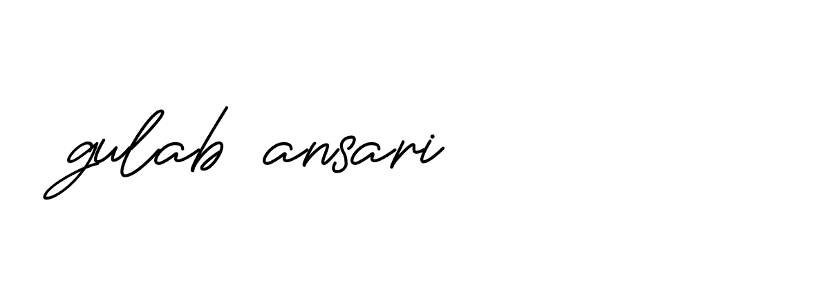 Signature of gulab-ansari