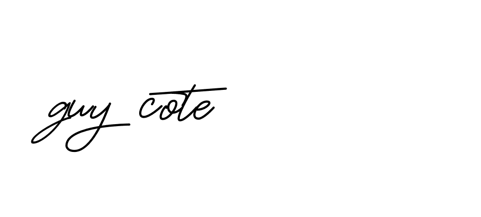 Signature of guy-cote