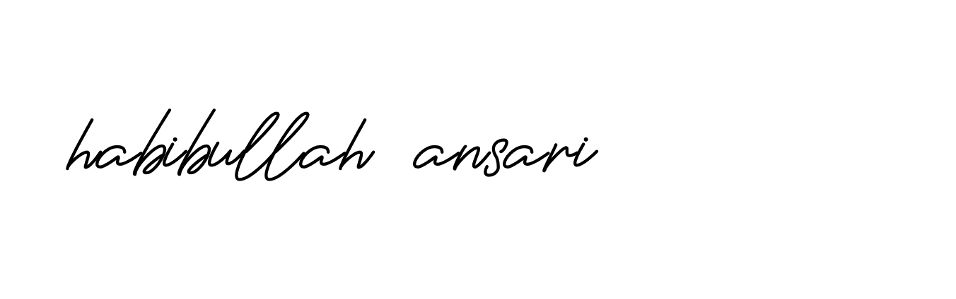 Signature of habibullah-ansari