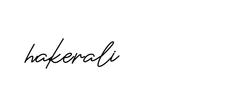 Signature of hakerali