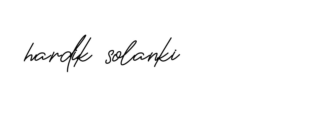 Signature of hardik-solanki