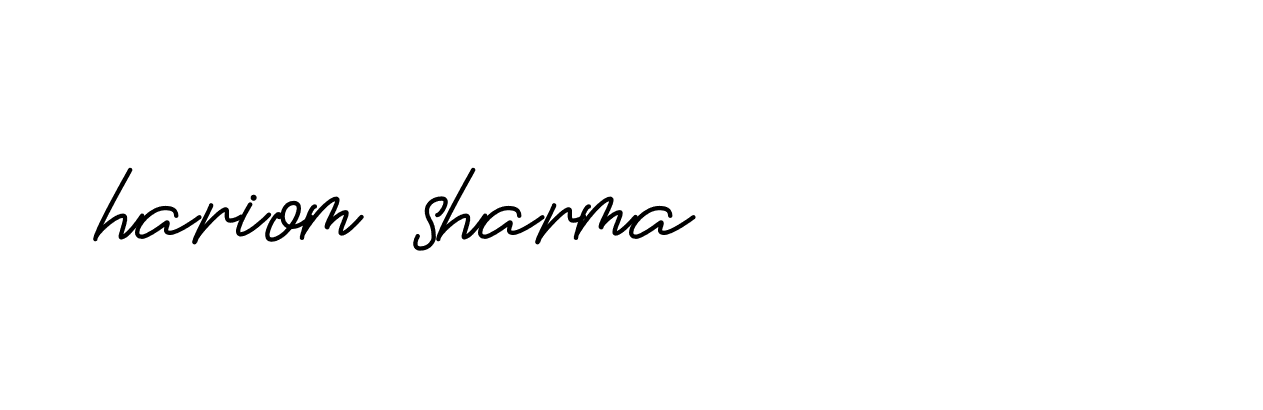 Signature of hariom-sharma-