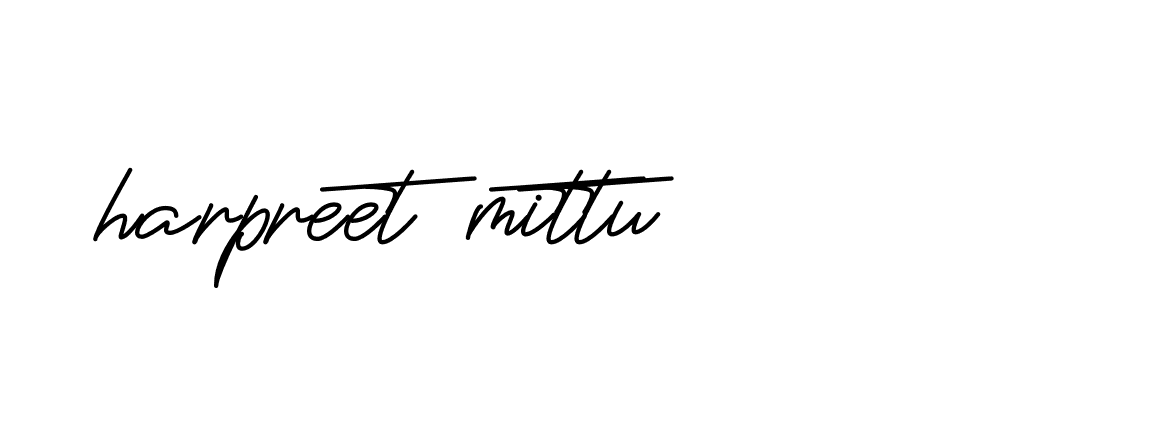 Signature of harpreet-mittu