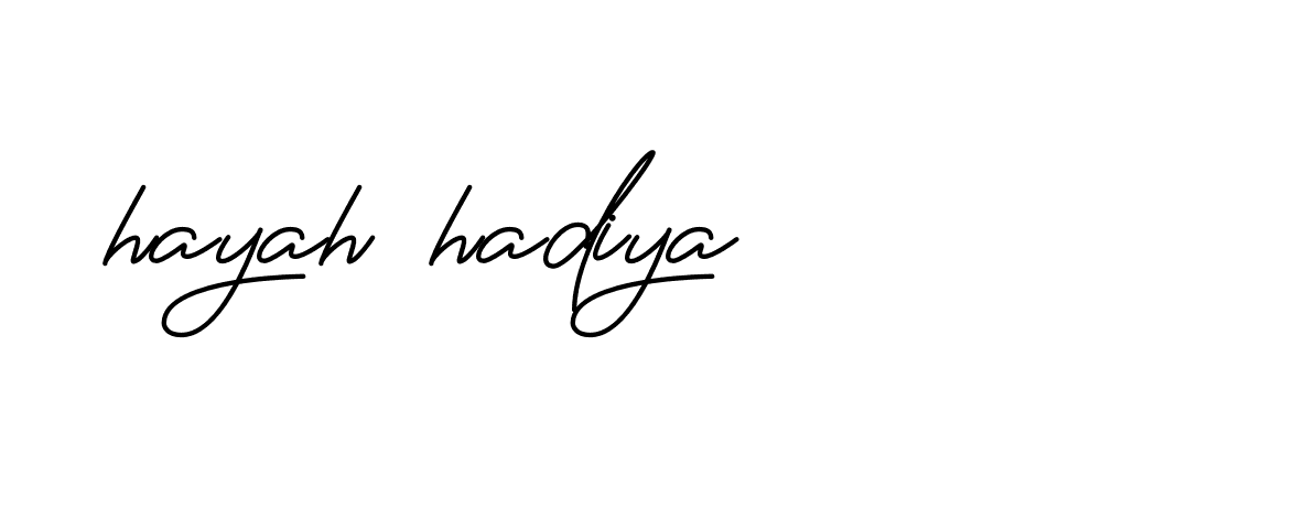 Signature of hayah-hadiya