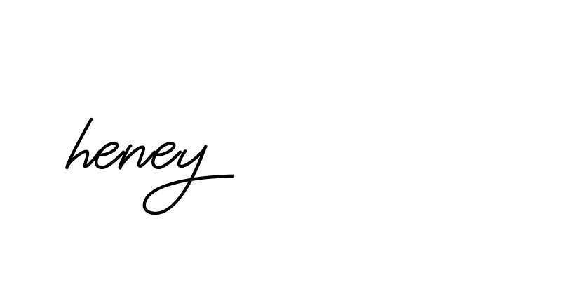 Signature of heney