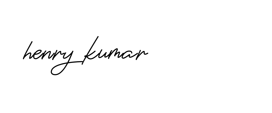 Signature of henry-kumar