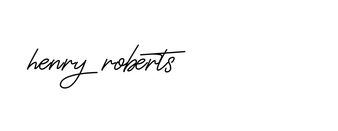 Signature of henry-roberts-