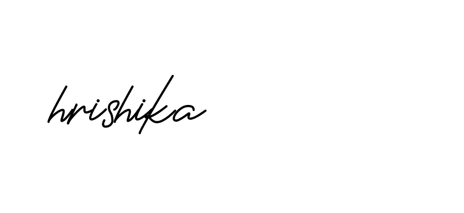 Signature of hrishika