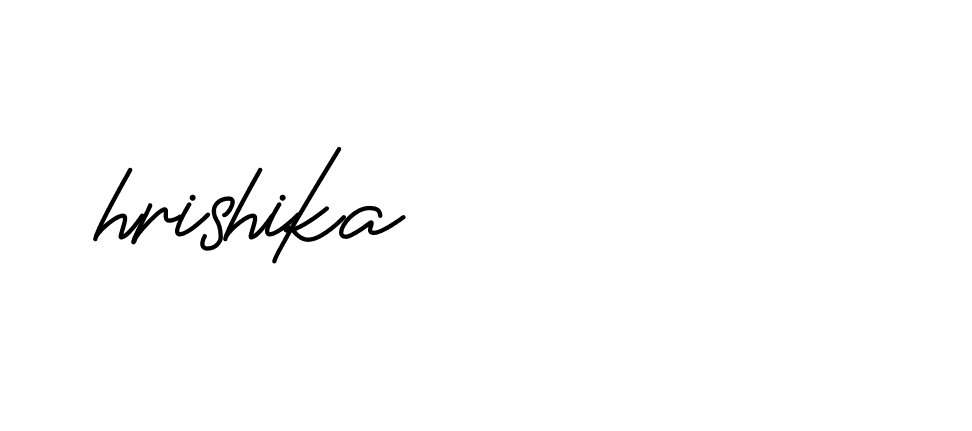 Signature of hrishika-