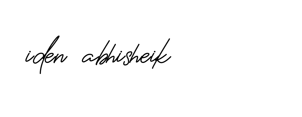 Signature of iden-abhisheik