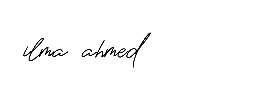 Signature of ilma-ahmed