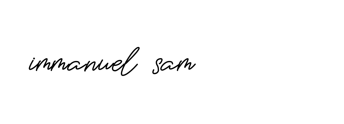 Signature of immanuel-sam