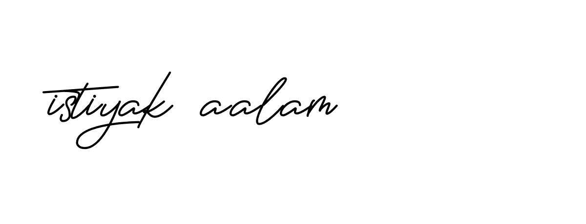 Signature of istiyak-aalam