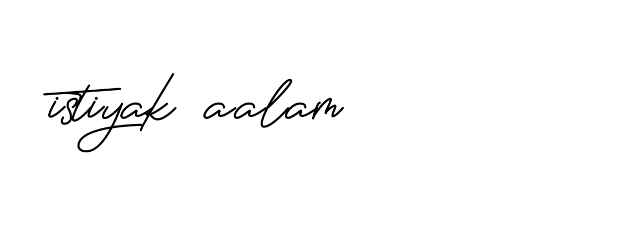 Signature of istiyak-aalam-