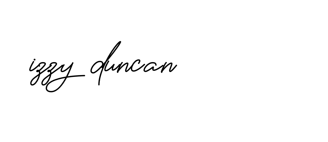 Signature of izzy-duncan