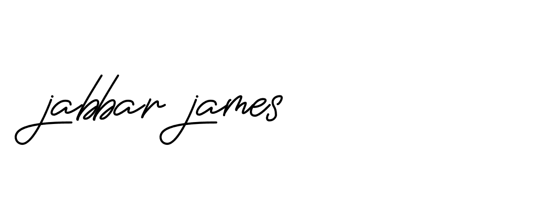 Signature of jabbar-james