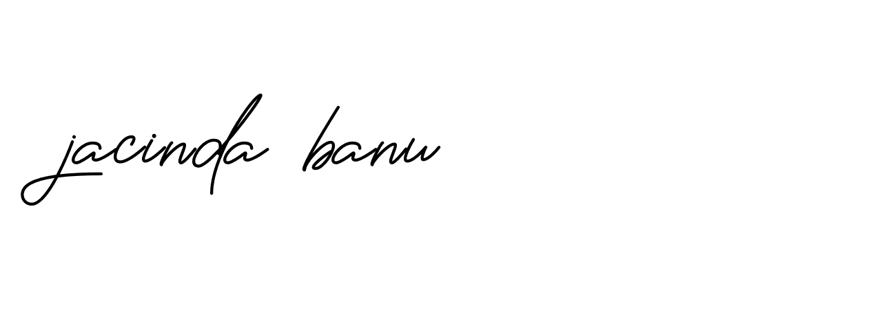 Signature of jacinda-banu-