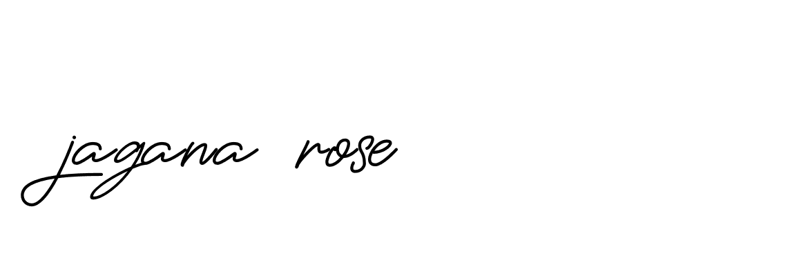 Signature of jagana-rose