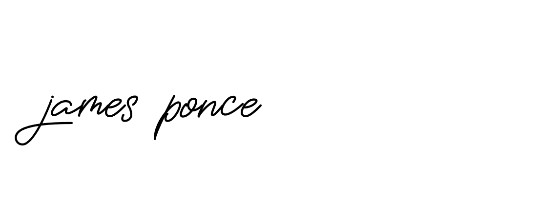 Signature of james-ponce