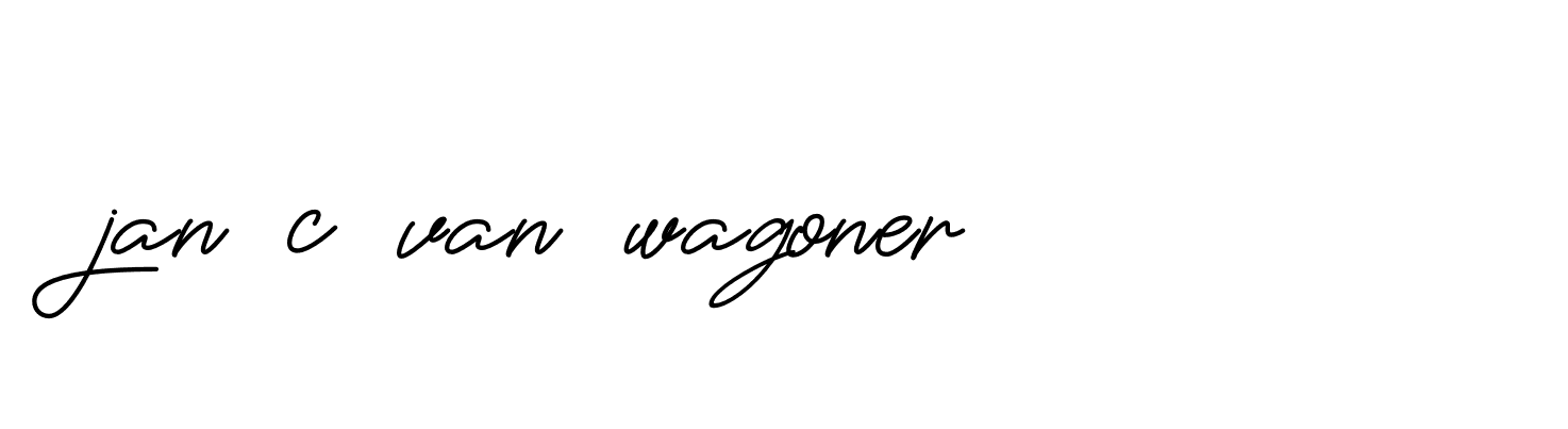 Signature of jan-c-van-wagoner