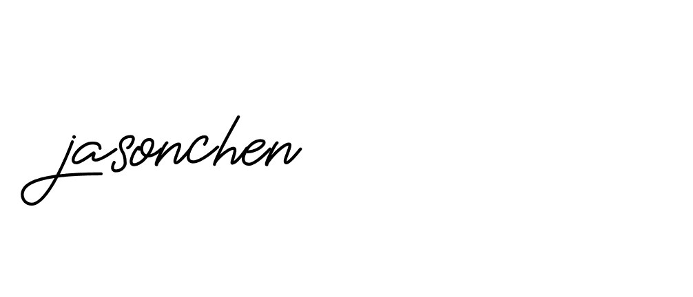 Signature of jasonchen