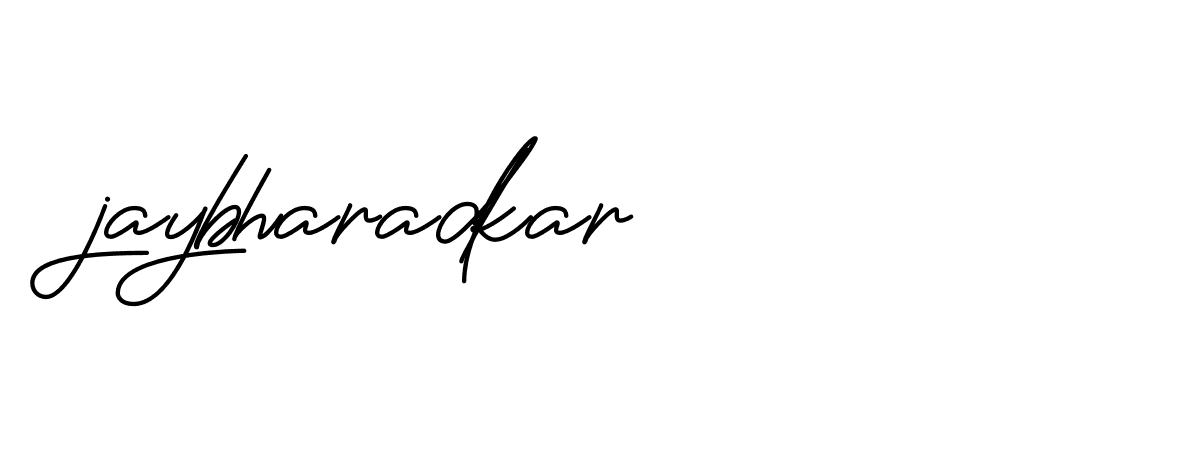 Signature of jaybharadkar