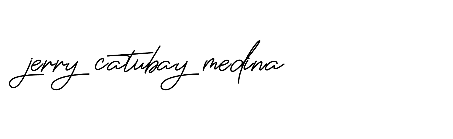 Signature of jerry-catubay-medina