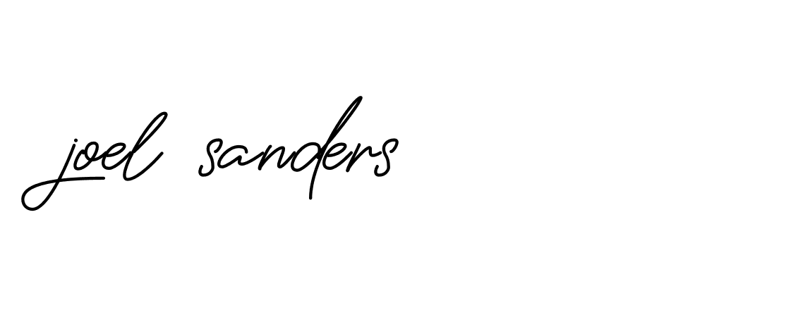 Signature of joel-sanders