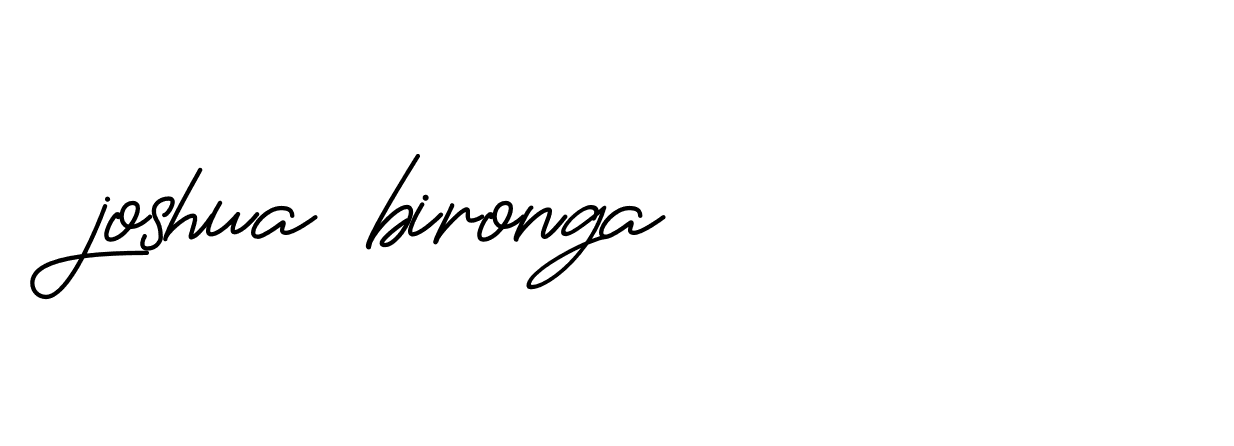 Signature of joshua-bironga