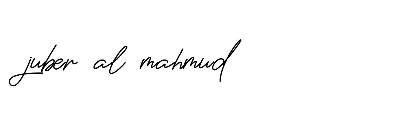 Signature of juber-al-mahmud-