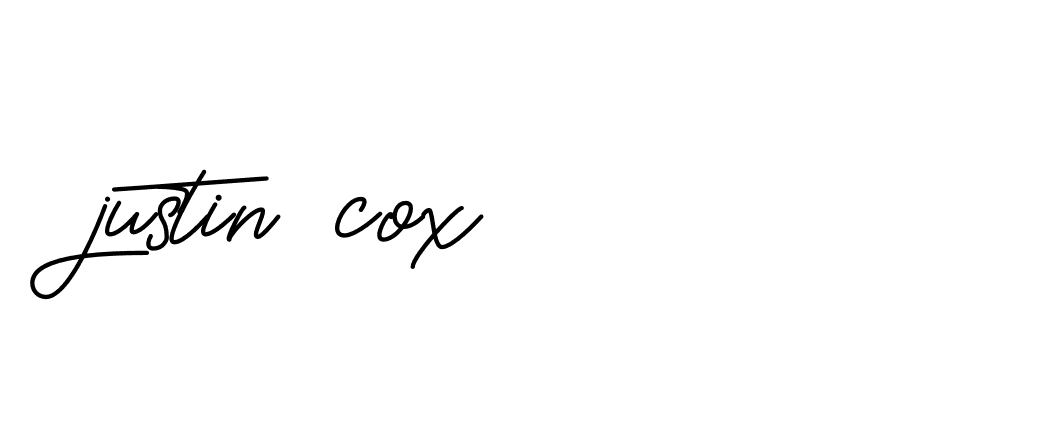 Signature of justin-cox